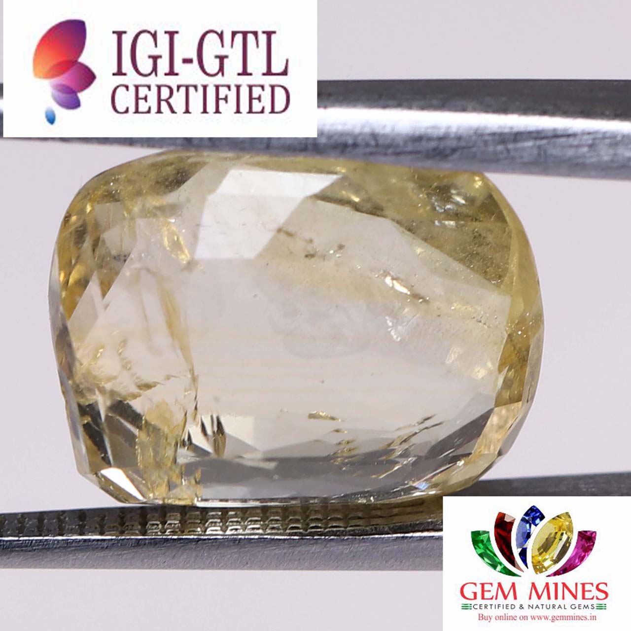 Yellow Sapphire 7.76 Ct.