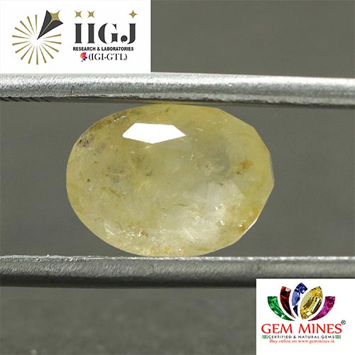 Yellow Sapphire 5.88 Ct.