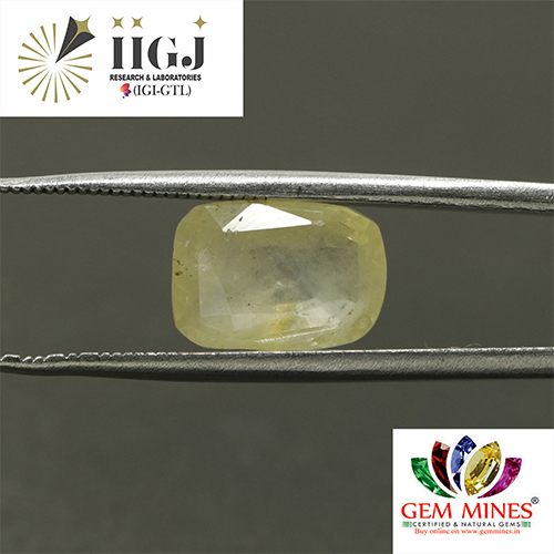 YELLOW SAPPHIRE 5.73 Ct.