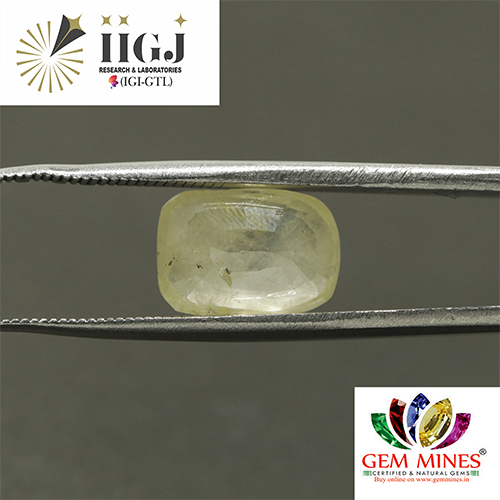 YELLOW SAPPHIRE 5.73 Ct.