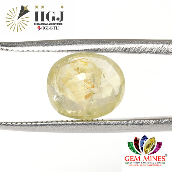 YELLOW SAPPHIRE 3.28 Ct. YELLOW SAPPHIRE 3.28 Ct.