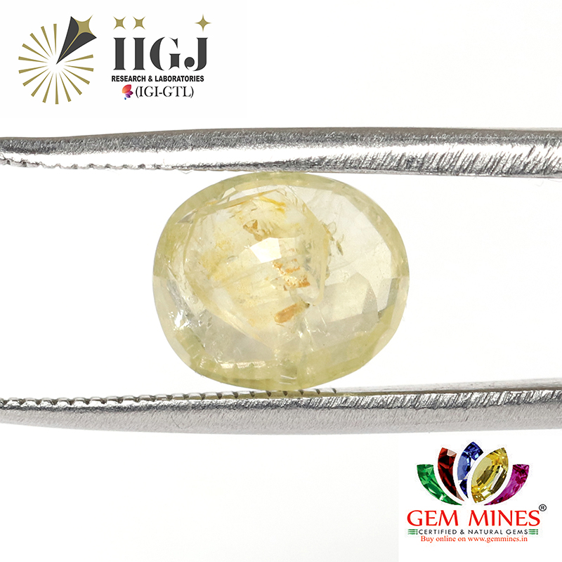 YELLOW SAPPHIRE 3.28 Ct. YELLOW SAPPHIRE 3.28 Ct.