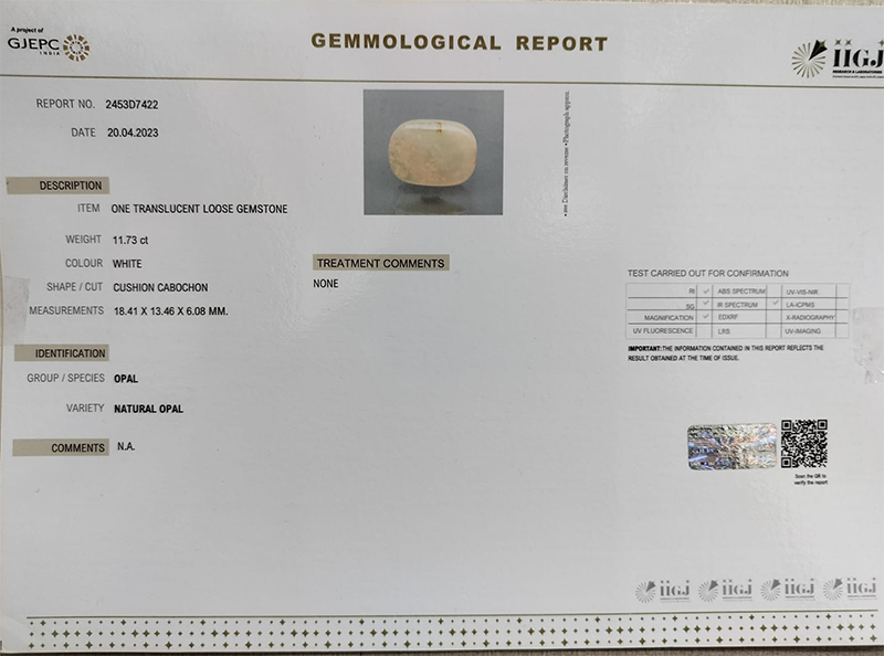 OPAL 11.73 Ct.