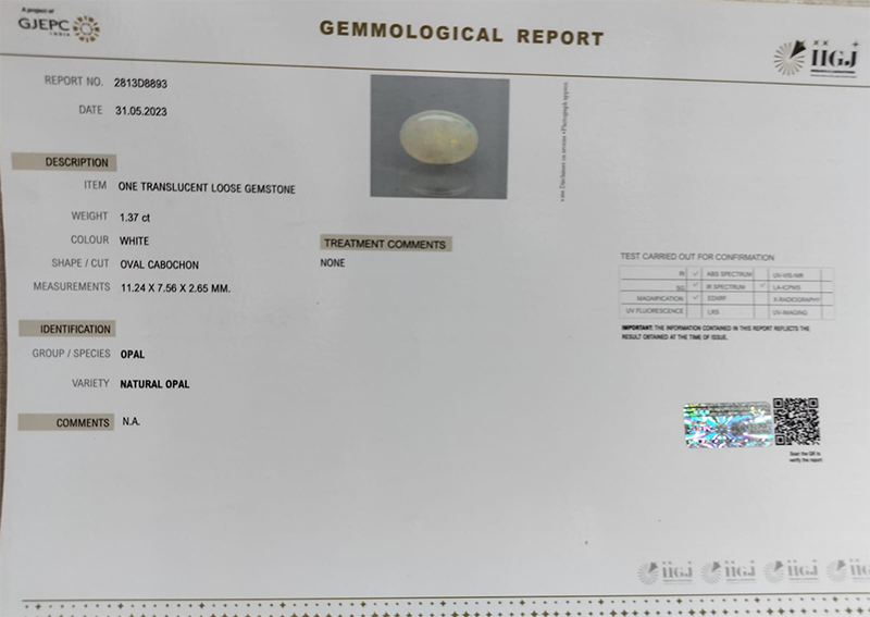 OPAL 1.37 Ct.