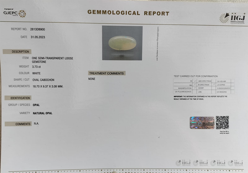 OPAL 3.73 Ct.