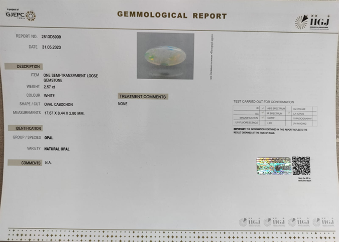 OPAL 2.57 Ct.