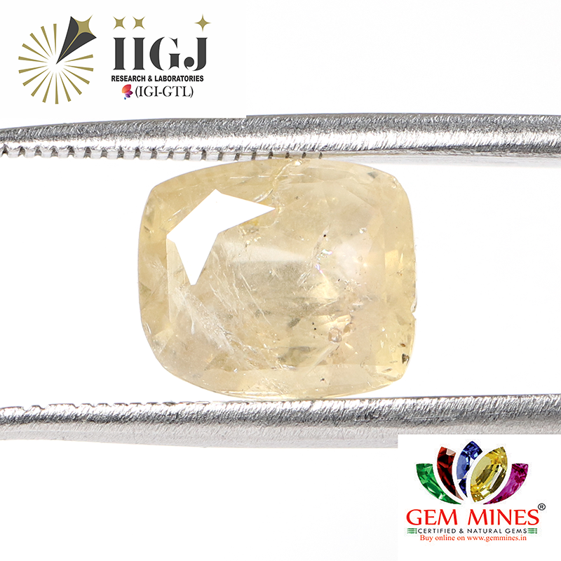 YELLOW SAPPHIRE 4.13 Ct.
