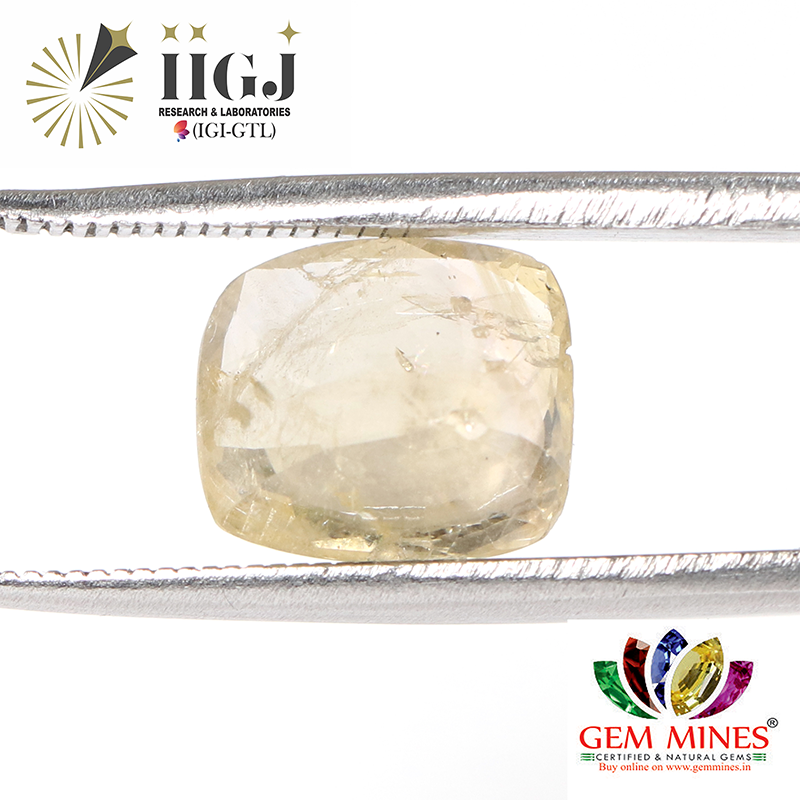 YELLOW SAPPHIRE 4.13 Ct.