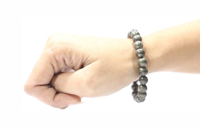 Pyrite Bracelet Original Certified for Men & Women | Natural Raw Pyrite Stone Bracelet AAA+ Quality | Energised | Govt Lab Certified