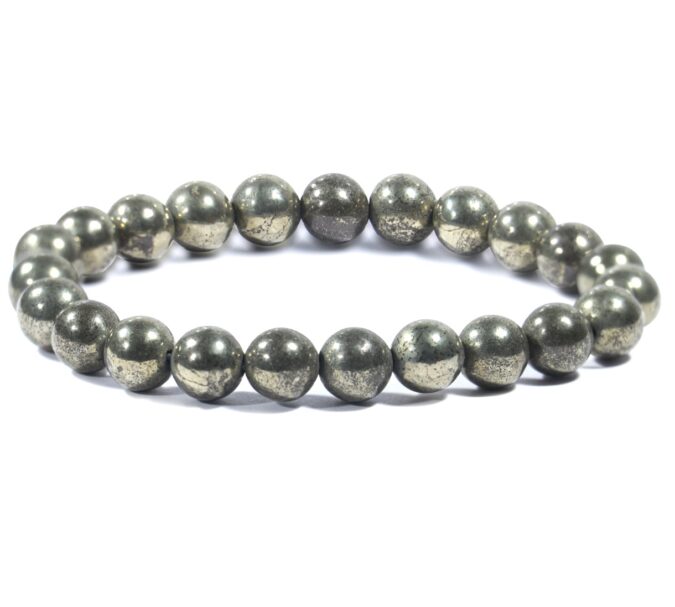 Pyrite Bracelet Original Certified for Men & Women | Natural Raw Pyrite Stone Bracelet AAA+ Quality | Energised | Govt Lab Certified