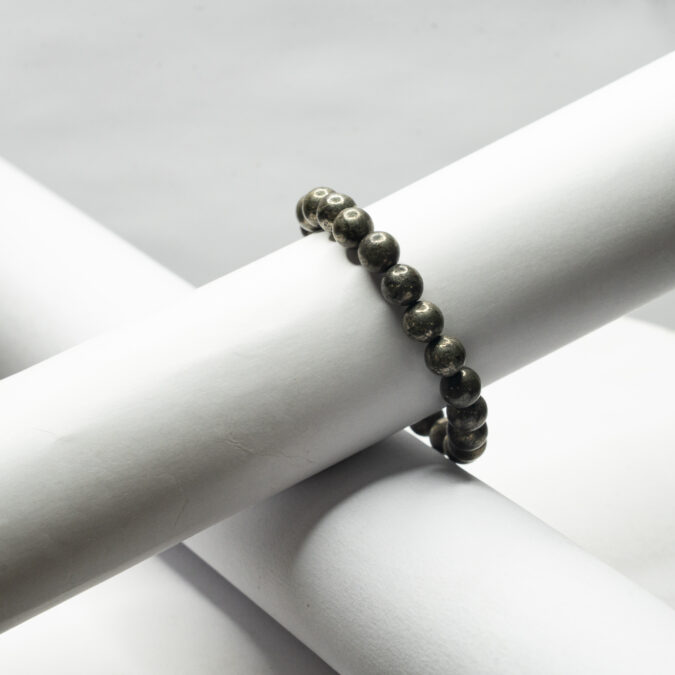 Pyrite Bracelet Original Certified for Men & Women | Natural Raw Pyrite Stone Bracelet AAA+ Quality | Energised | Govt Lab Certified