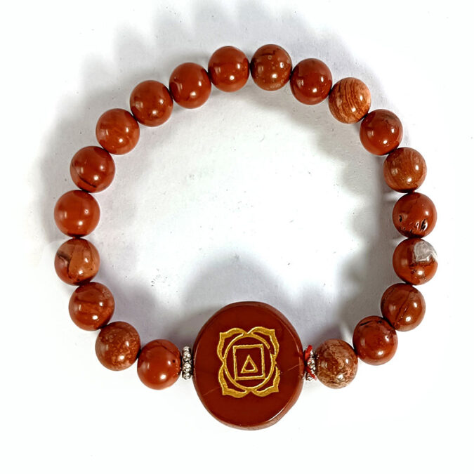 Natural Certified Red Jasper Chakra Bracelet