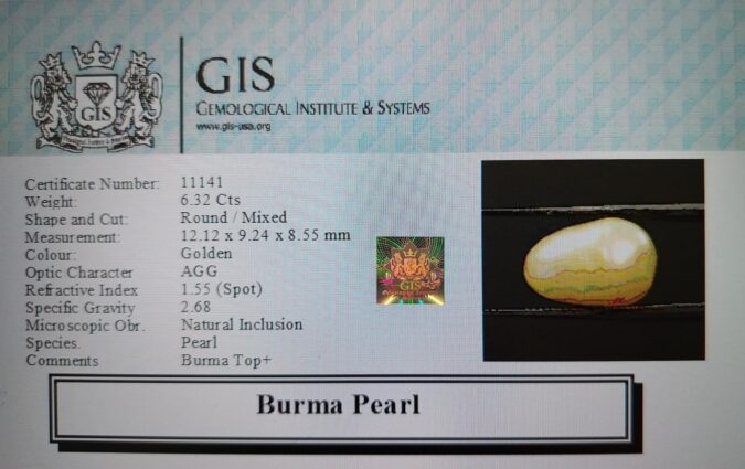 PEARL 6.32 Ct.