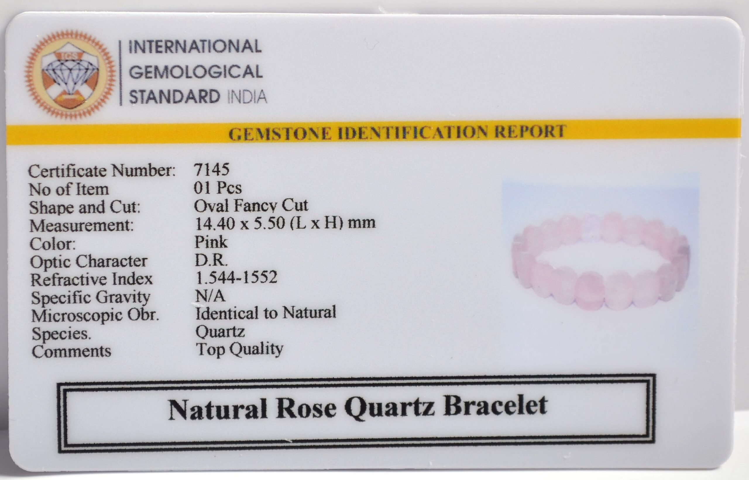 Rose Quartz Oval Bracelet Rose Quartz Oval Bracelet