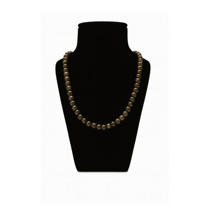 Natural Pyrite Jap Mala