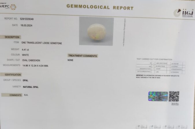 OPAL 4.41 Ct.