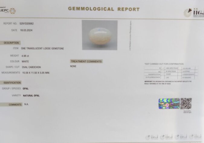 OPAL 4.98 Ct.