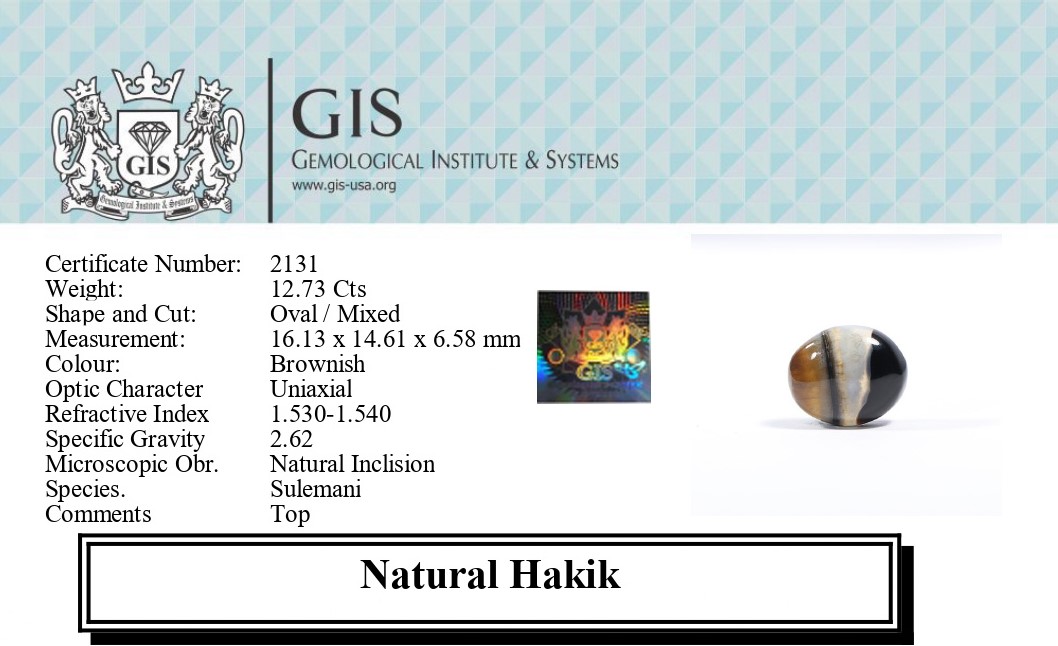 HAKIK 12.73 Ct.