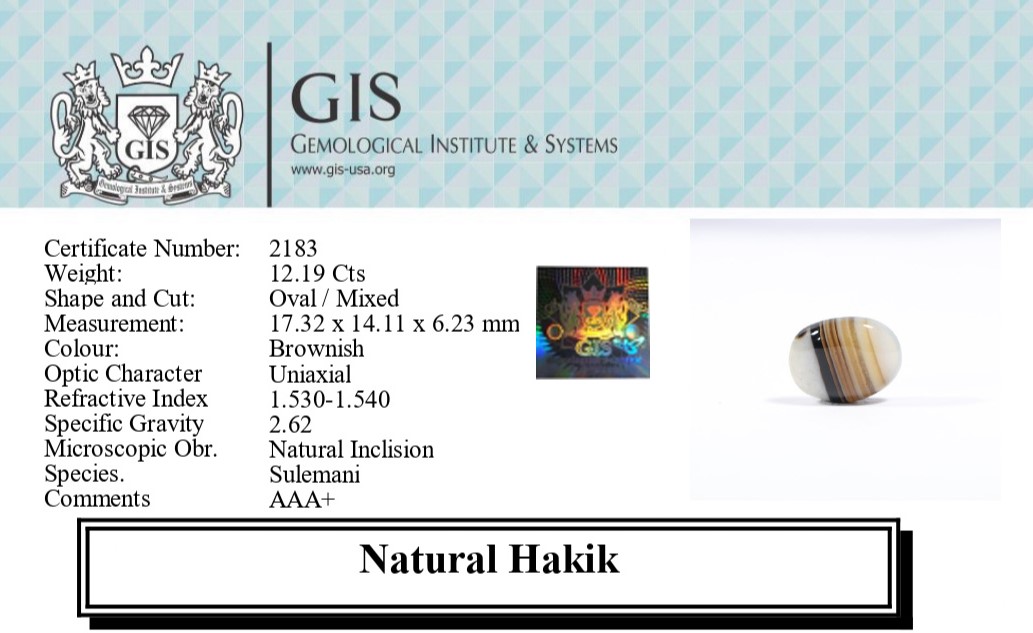 HAKIK 12.19 Ct.