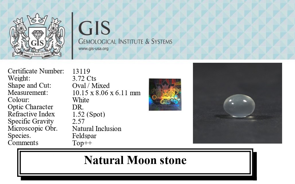 MOONSTONE 3.72 Ct.