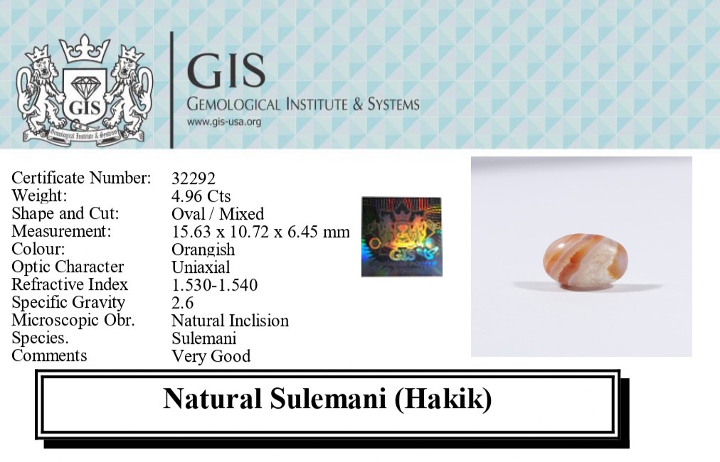 RED SULEMANI HAKIK 7.96 Ct.