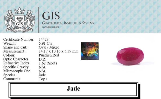 JADE STONE 5.91 Ct.