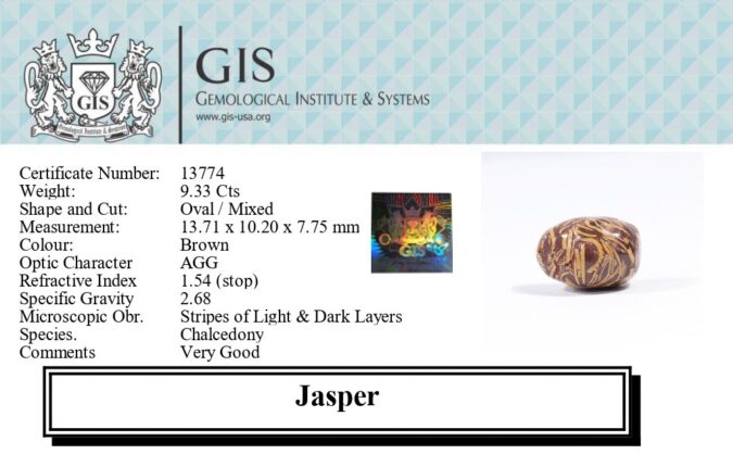 JASPER 9.33 Ct. JASPER 9.33 Ct.