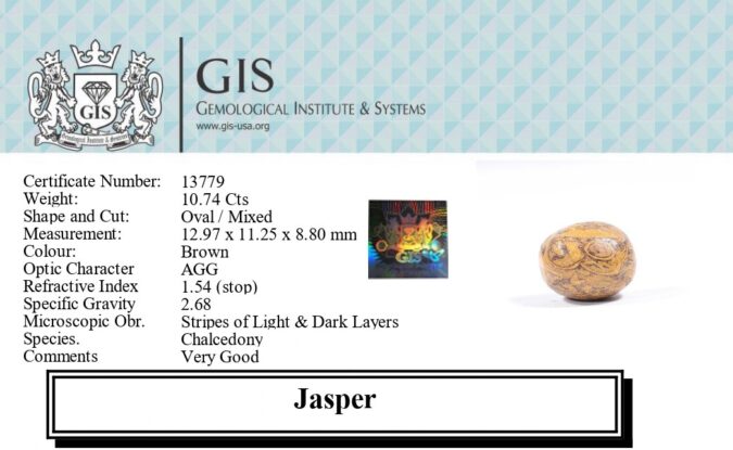 JASPER 10.74 Ct.