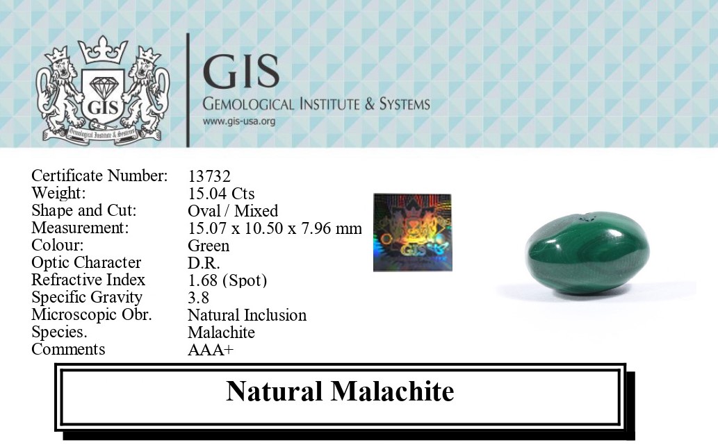 MELACHITE 15.04 Ct. MELACHITE 15.04 Ct.