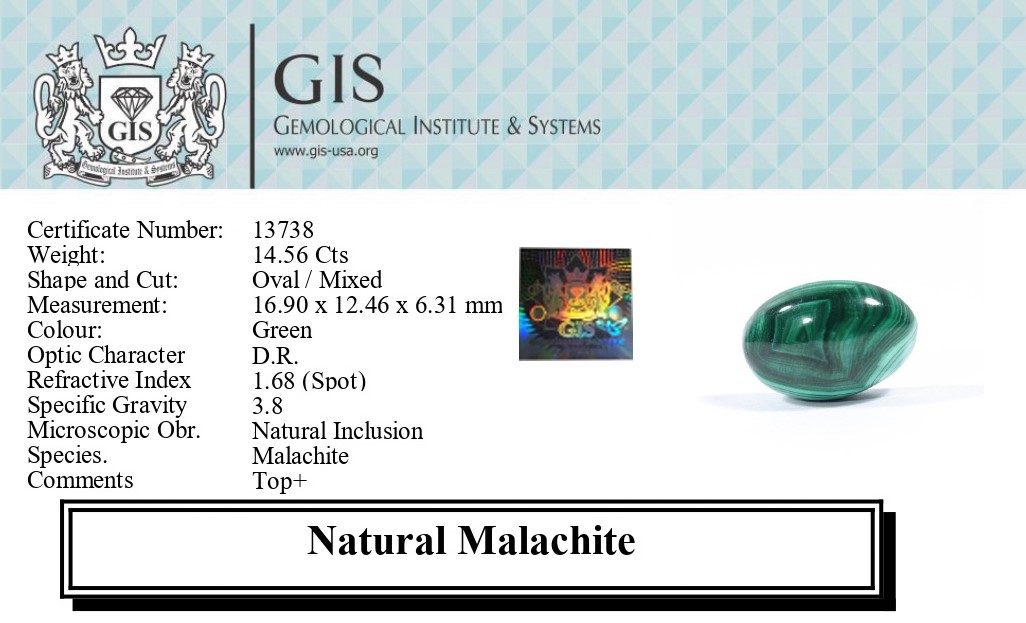 MELACHITE 14.56 Ct.