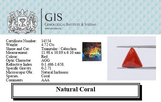 CORAL 4.72 Ct.