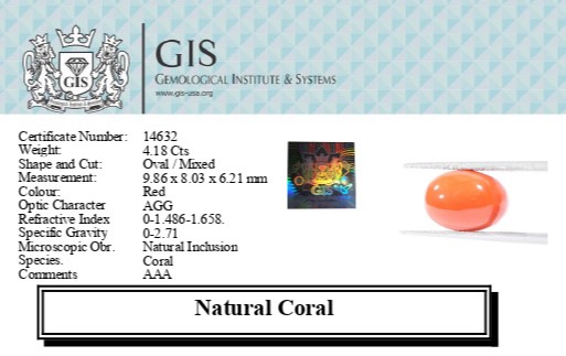 CORAL 4.18 Ct.