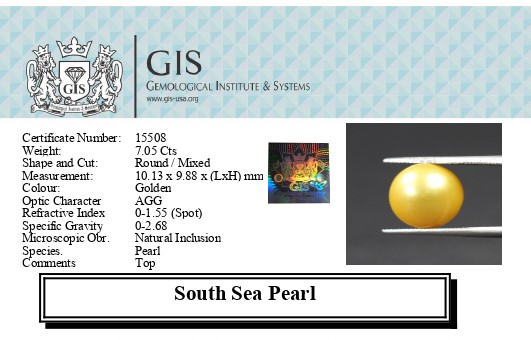 SOUTH SEA PEARL 7.05 Ct.