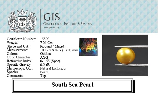 SOUTH SEA PEARL 7.01 Ct.