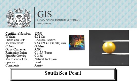 SOUTH SEA PEARL 6.51 Ct.