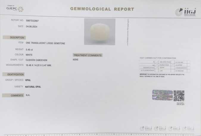 OPAL 5.45 Ct.