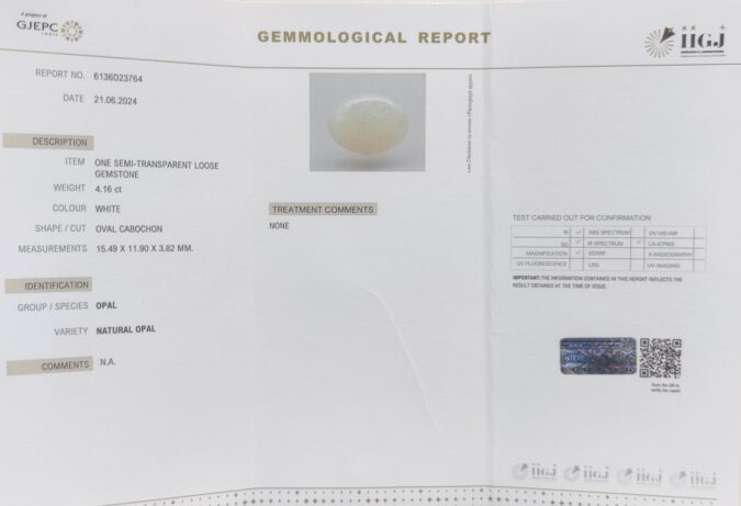 OPAL 4.16 Ct. OPAL 4.16 Ct.