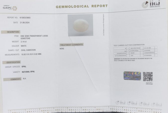 OPAL 2.14 Ct.
