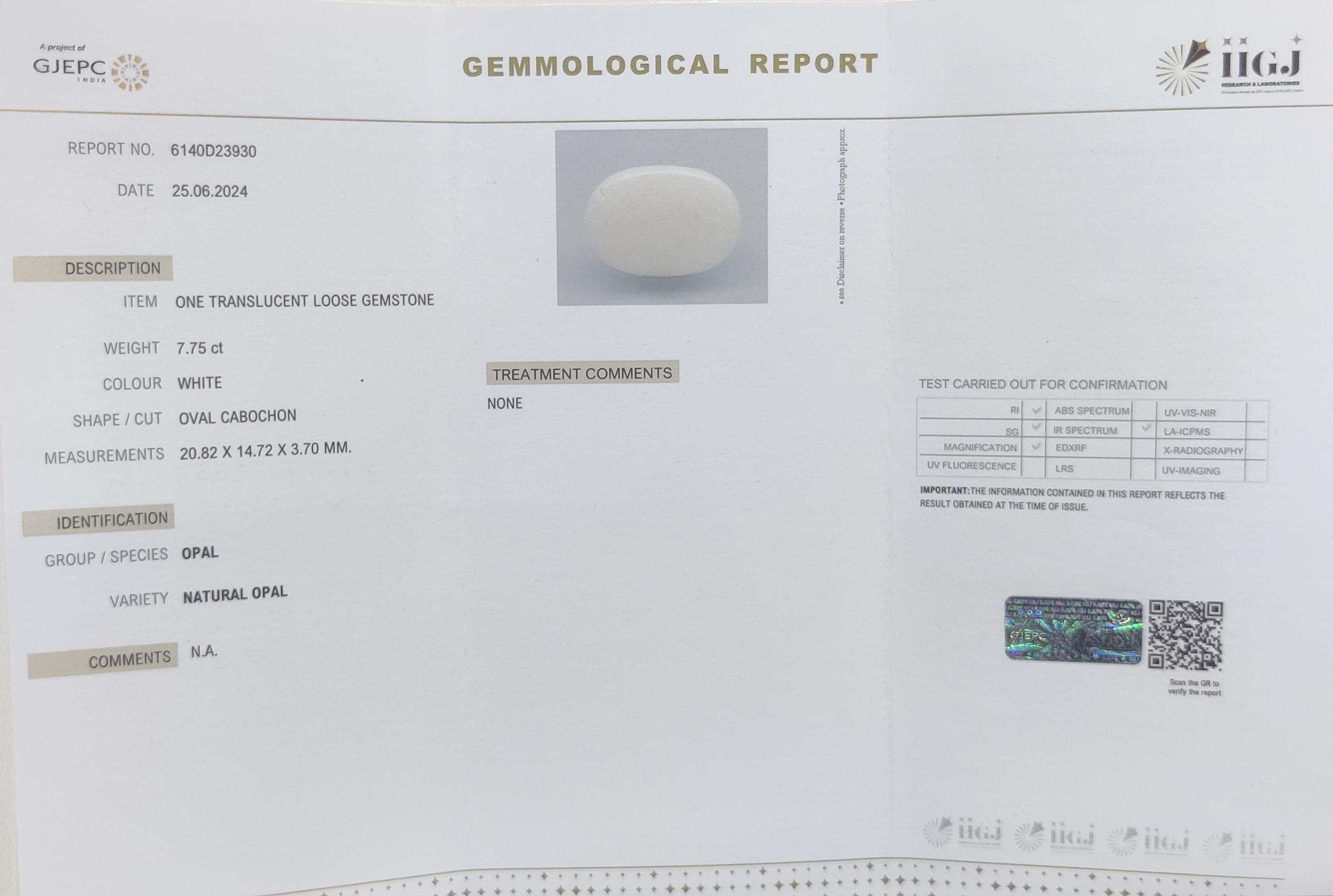 OPAL 7.75 Ct.