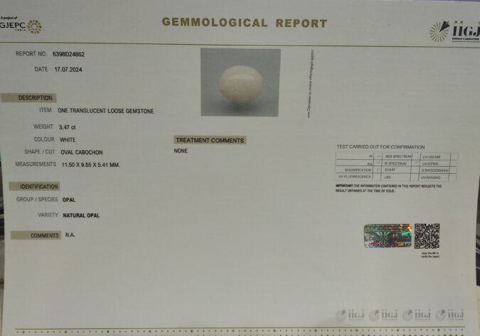 OPAL 3.47 Ct.