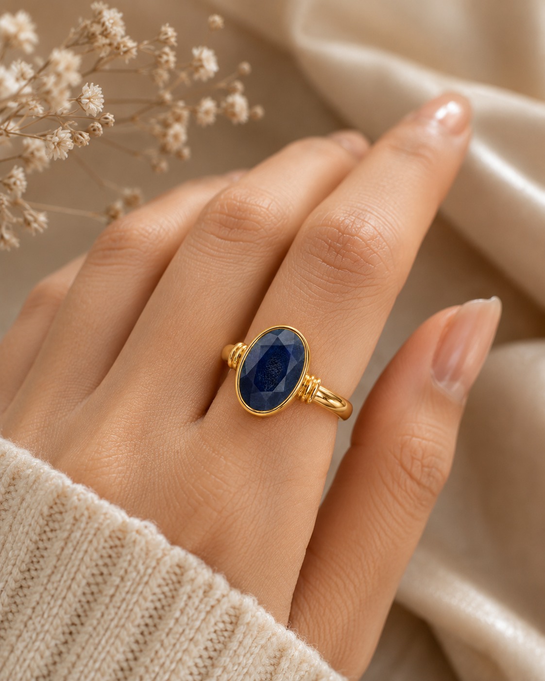 Blue Sapphire Ring Rs. 3490/- (Neelam 5+Ratti) Blue Sapphire Ring Rs. 3490/- (Neelam 5+Ratti)