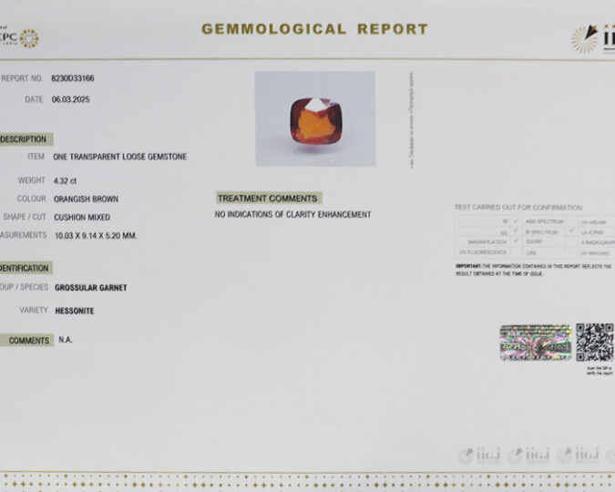 Hessonite 4.32 Ct.