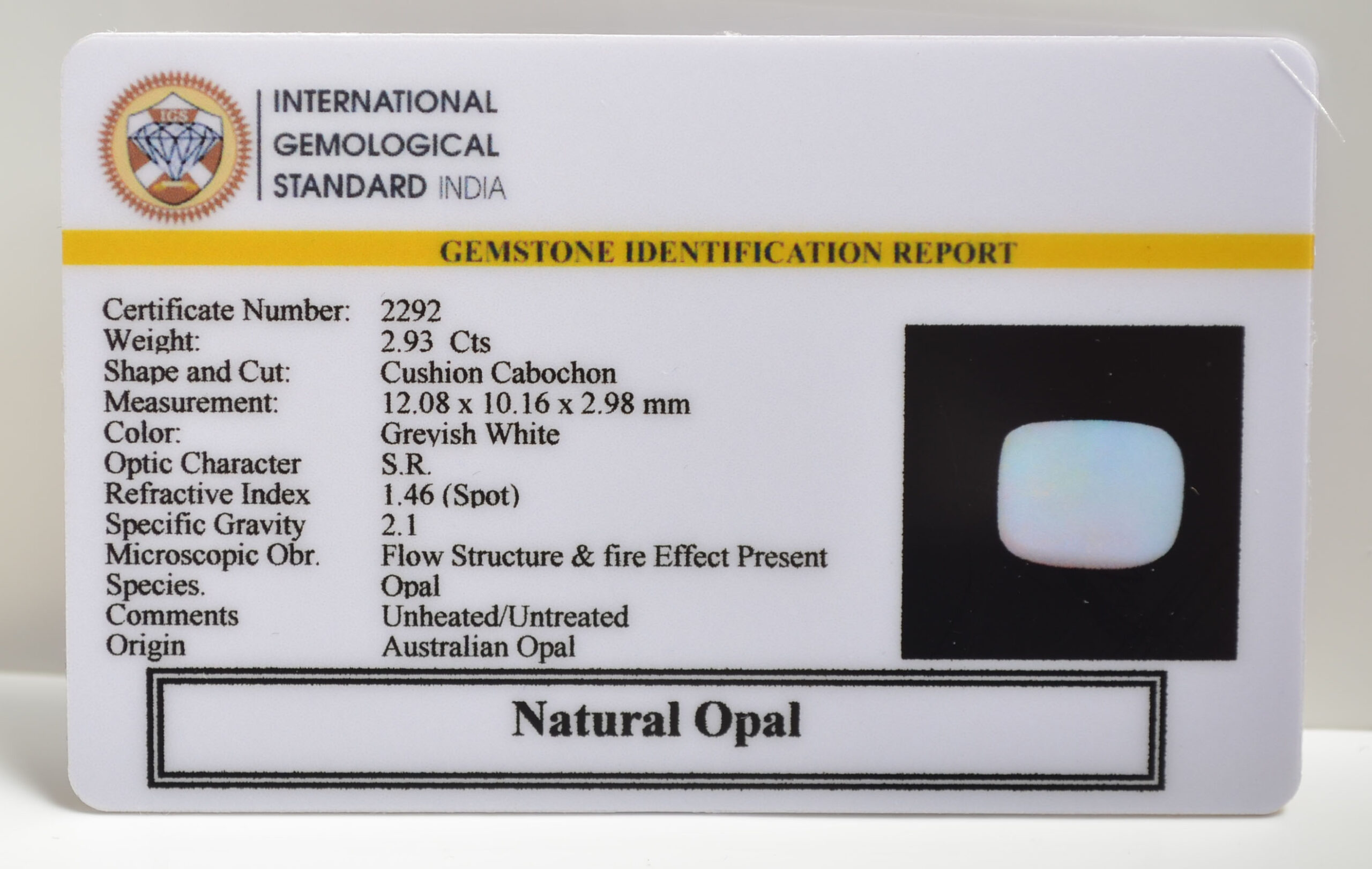 OPAL 2.93 Ct.