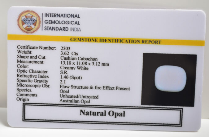 OPAL 3.62 Ct. OPAL 3.62 Ct.