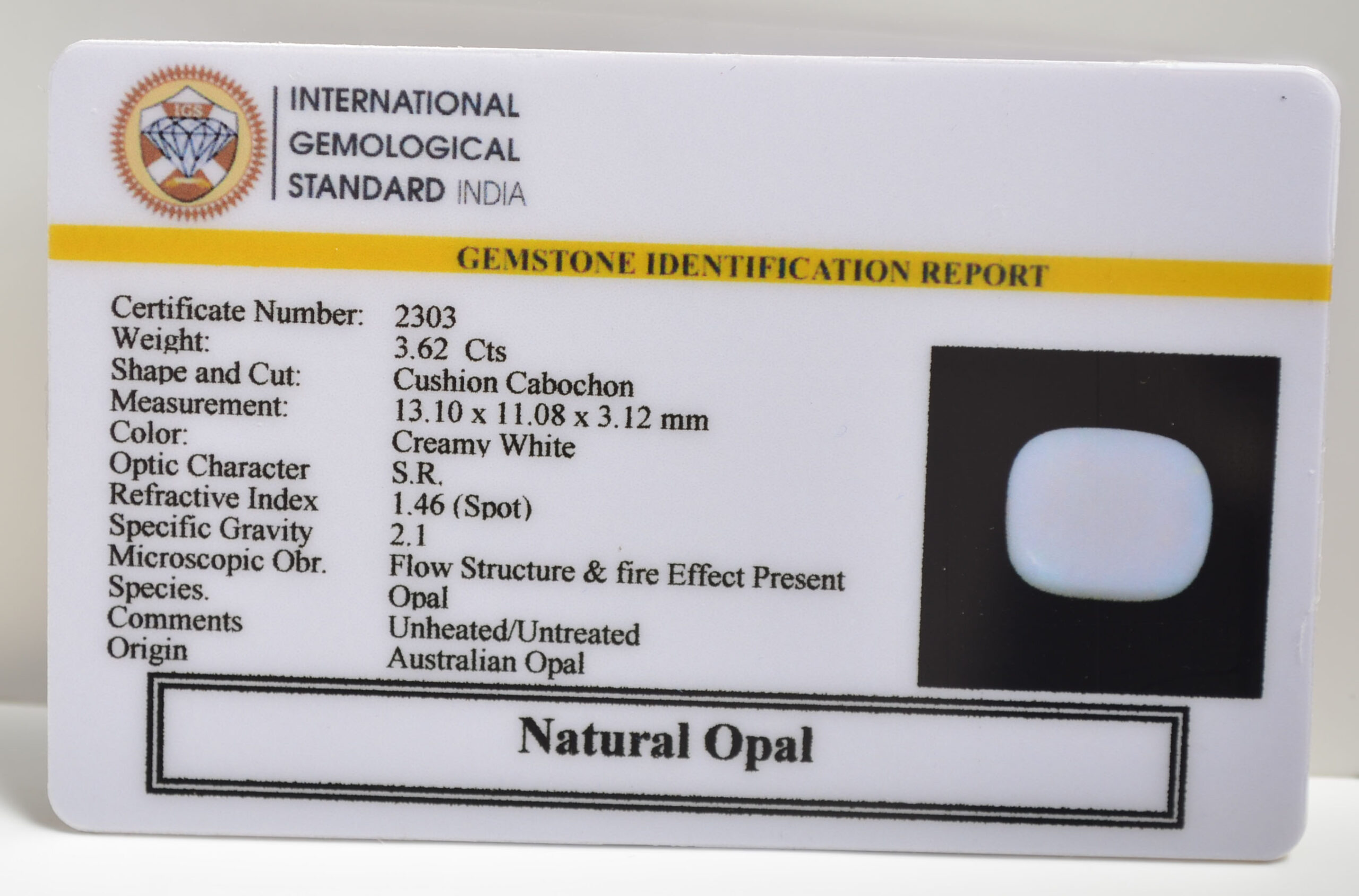 OPAL 3.62 Ct. OPAL 3.62 Ct.