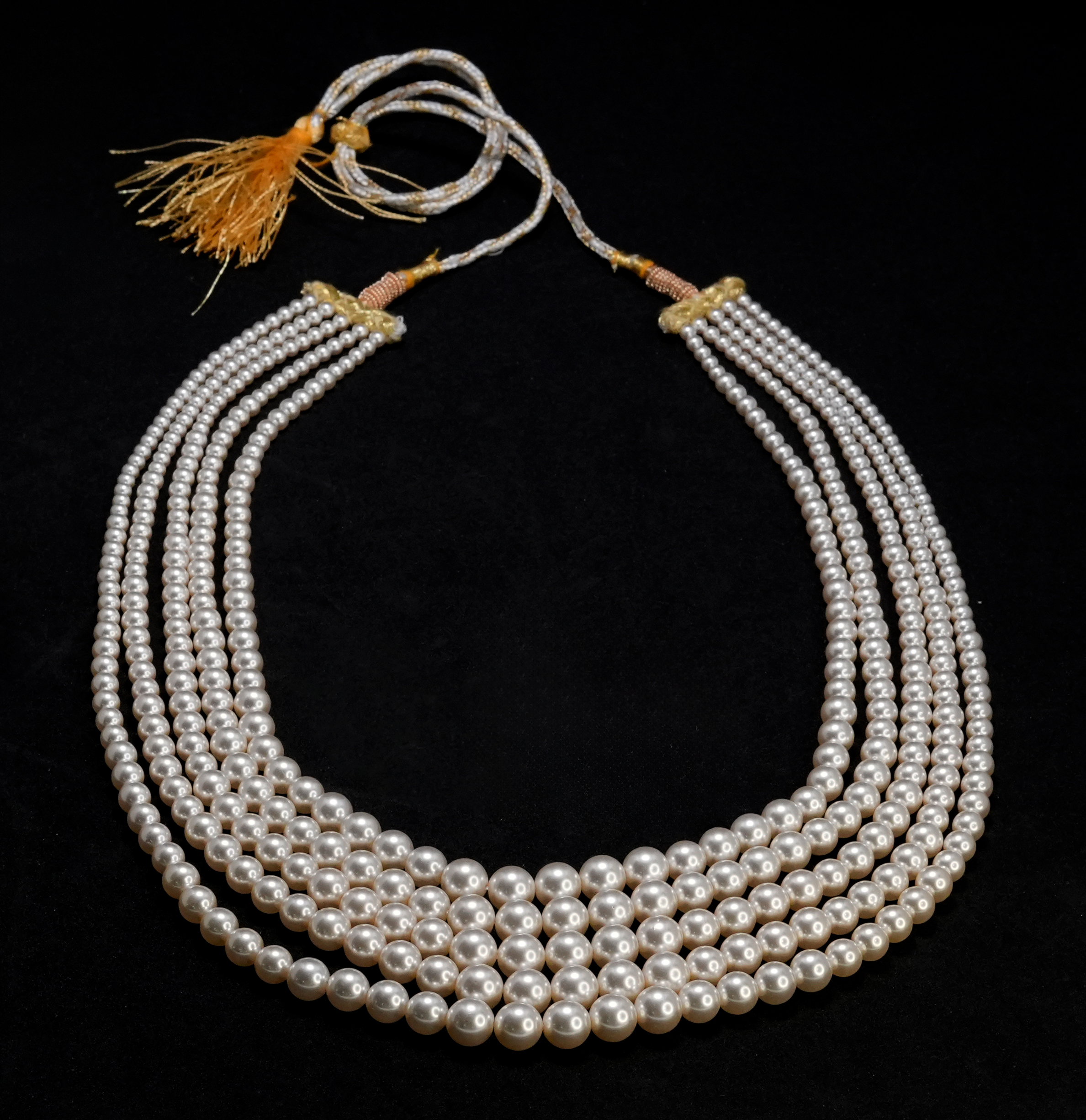 Five Layer High Quality Shell Pearl Necklace