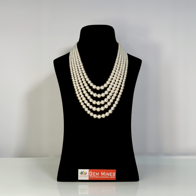 Five Layer High Quality Shell Pearl Necklace