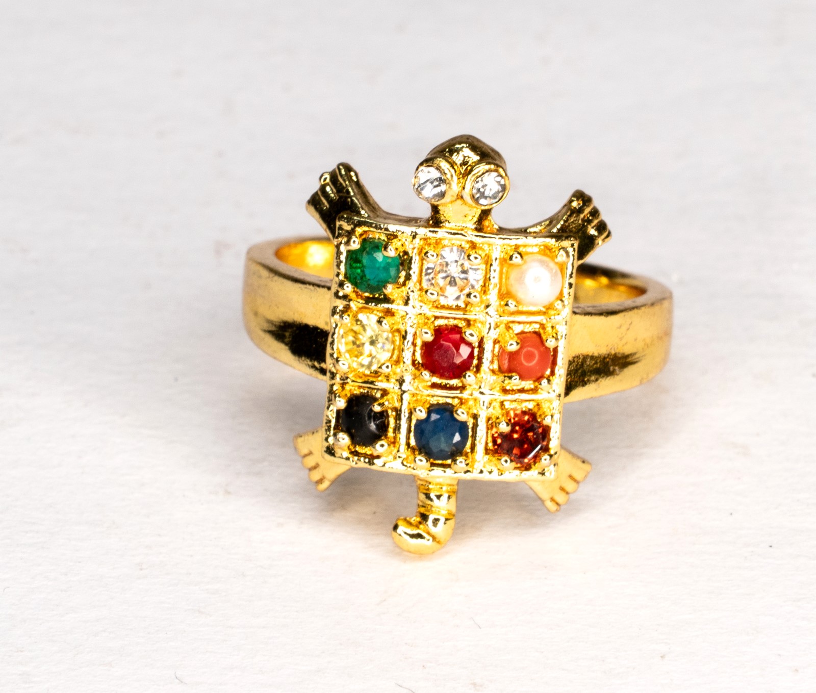 Navratan Tortoise Ring Navratan Tortoise Ring