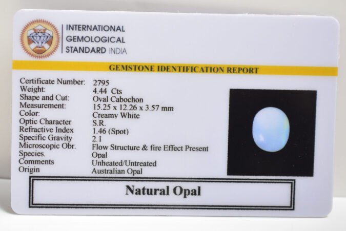 OPAL 4.44 Ct. OPAL 4.44 Ct.
