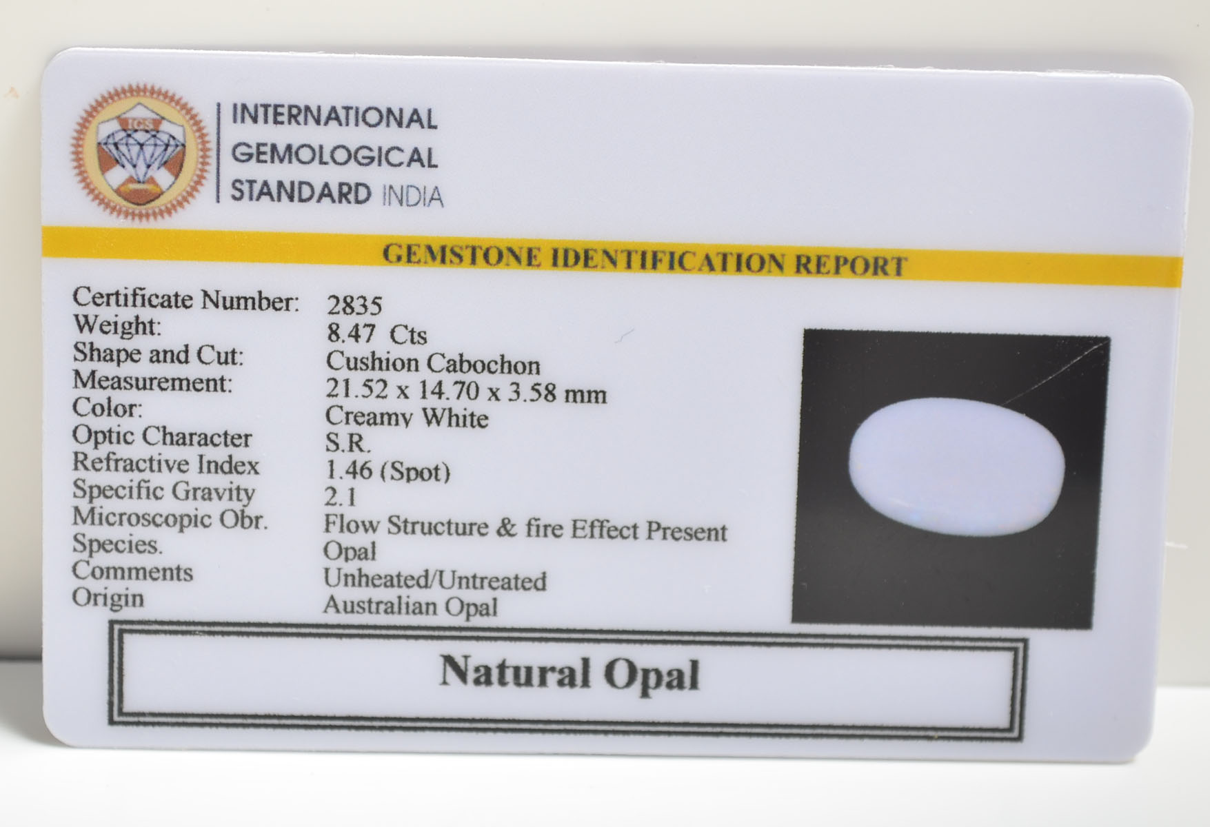 OPAL 8.47 Ct.